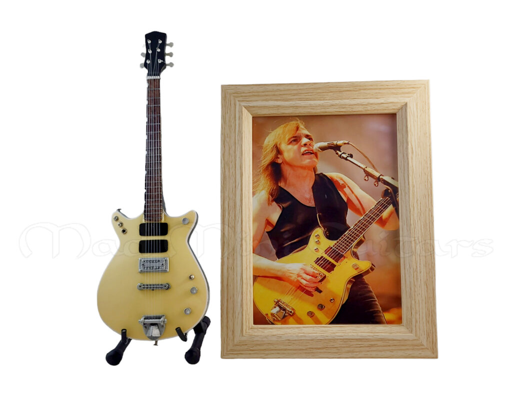 Mini Guitars Set with Framed Photos