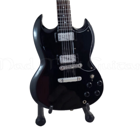 Angus Young AC/DC Black Gibson SG Mini Guitar